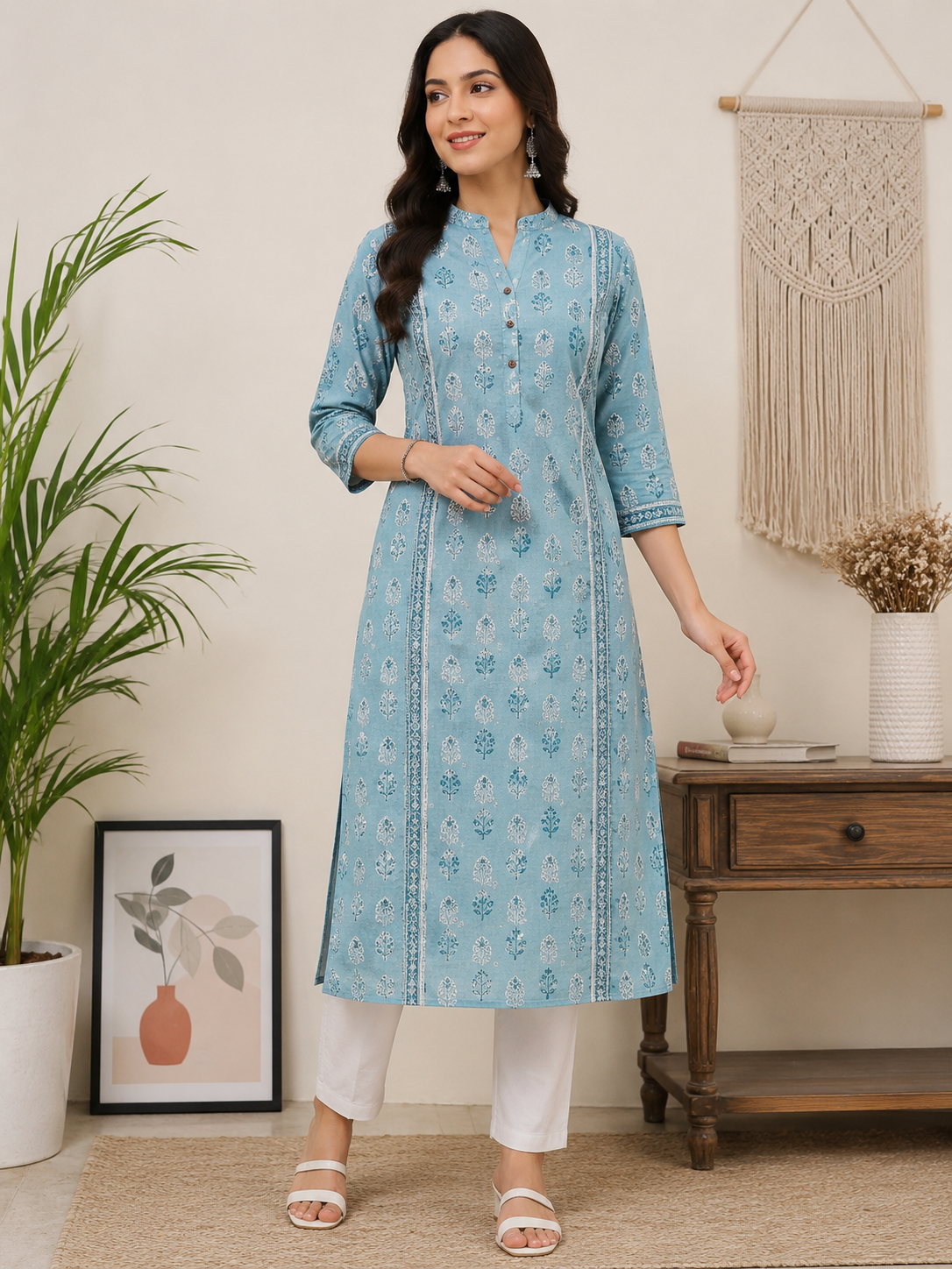 Designer Straight Fit Kurti