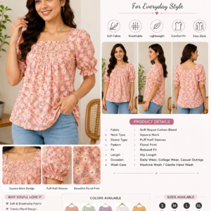 Floral Printed Daily Wear Top