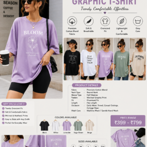 Oversized Graphic T-Shirt for Women