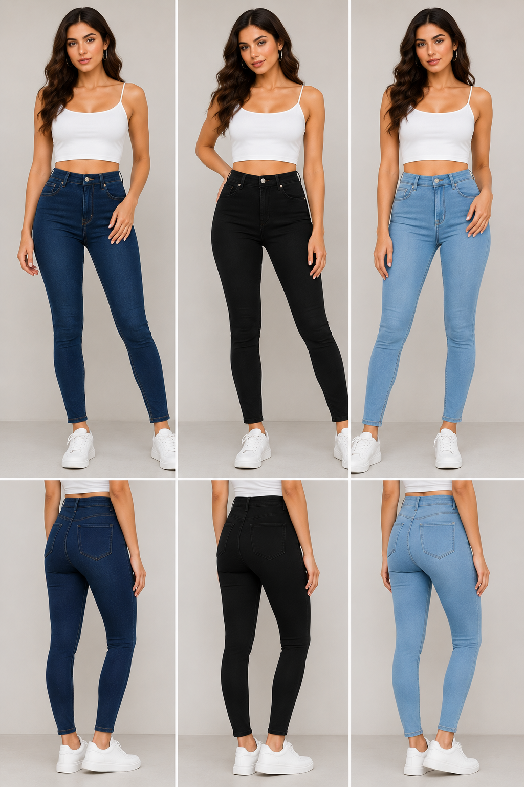 High Waist Skinny Jeans