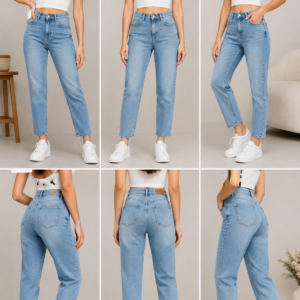 Straight Fit Mom Jeans