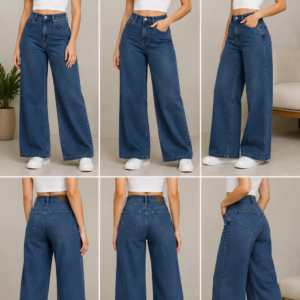 Distressed Blue Jeans